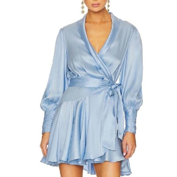 Zimmermann Dresses & Skirts - Zimmermann Silk Wrap Mini Dress Size: 1